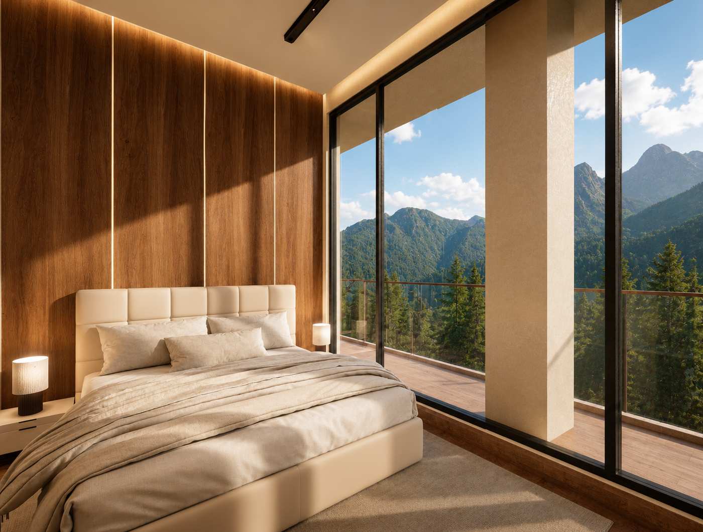 Two-bedroom Cedar residence interior